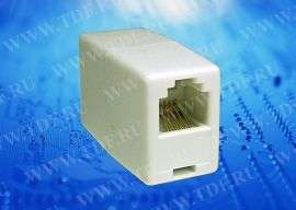 Модуль соединительный RJ45 (8p8c) на RJ45 / бочка