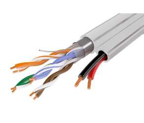 FTP 4PR Cu cat.5e 24AWG + 2х0,75 / inDoor