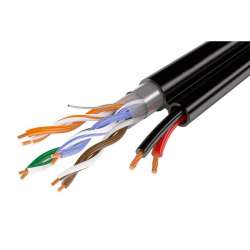 FTP 4PR Cu cat.5e 24AWG + 2х1,0 / outDoor