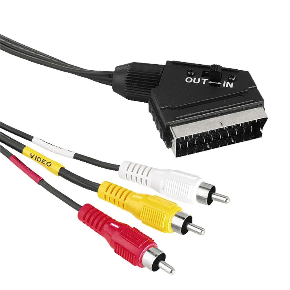 SCART - 3 x RCA  PRO-class пл.позол. (OD5.0x15.0мм)   =2.0м /5-216 RGB