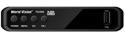 Ресивер эфирный WV T624 M2  Т2/С, HDMI, IPTV, USB, кн., без диспл. 