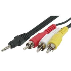 3 x RCA - jack 3.5mm  =1.2м