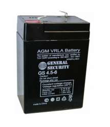Аккумулятор 6 В  General Security  6- 4,5 / 70х47х101 / 4,5 Ач /0,8кг